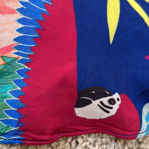 FARM RIO size M tropical leaf print layered skirt - Picture 8 of 10